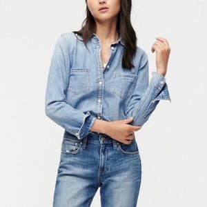 Jcrew jeans Jean button down - Everyday Chambray - size 2